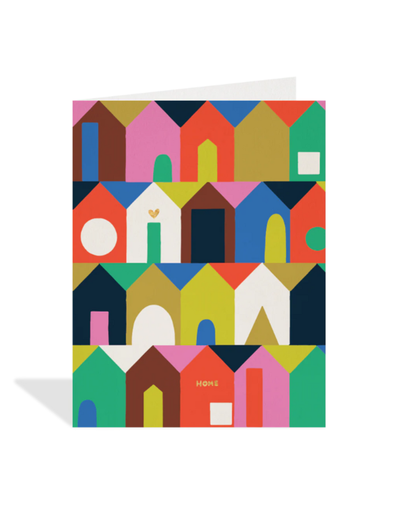 Halfpenny Postage Colourful Homes Card