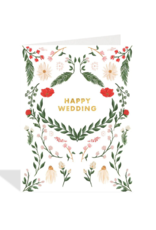 Halfpenny Postage Happy Wedding Card