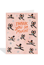 Halfpenny Postage Leaping Thank You Card