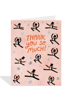 Leaping Thank You Card