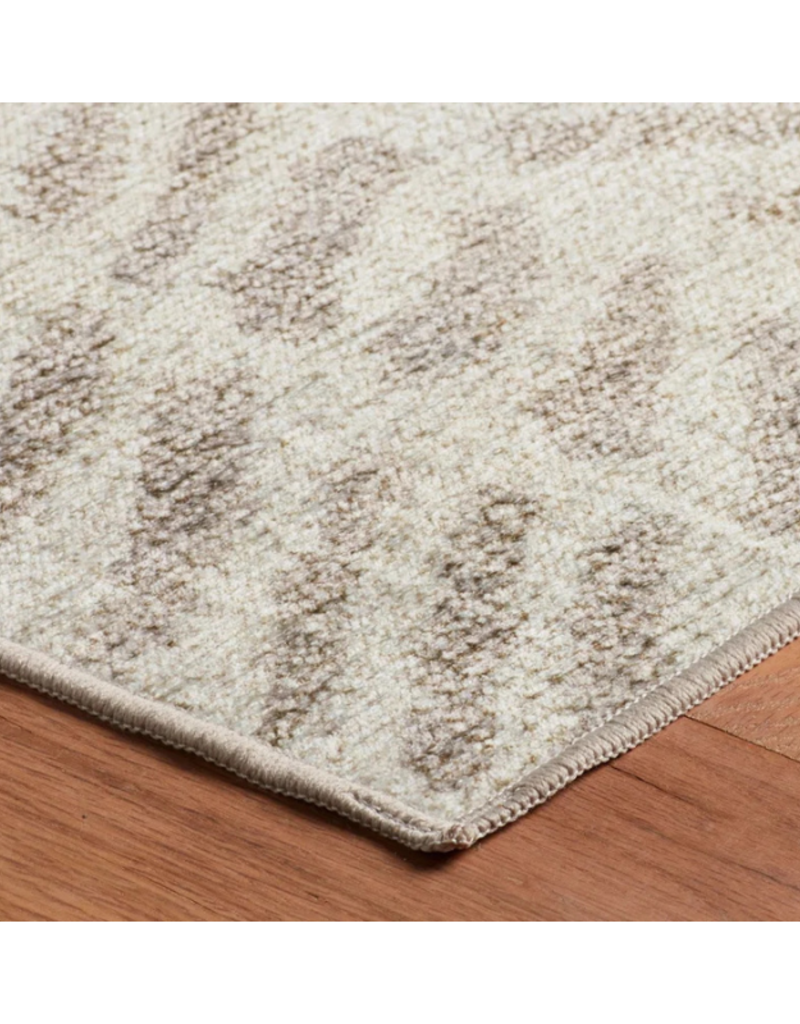 Dash & Albert Dash & Albert Machine Washable Rowley Grey Rug 3x5