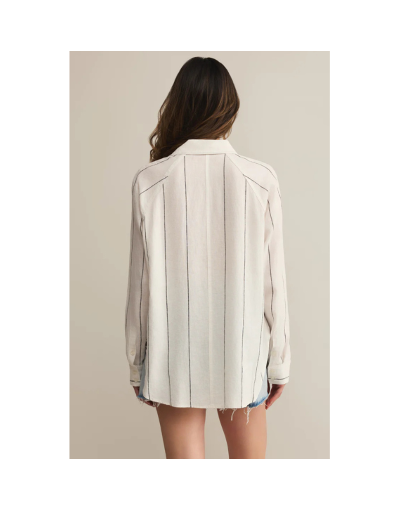 ZS The Perfect Linen Top White - The Art of Home