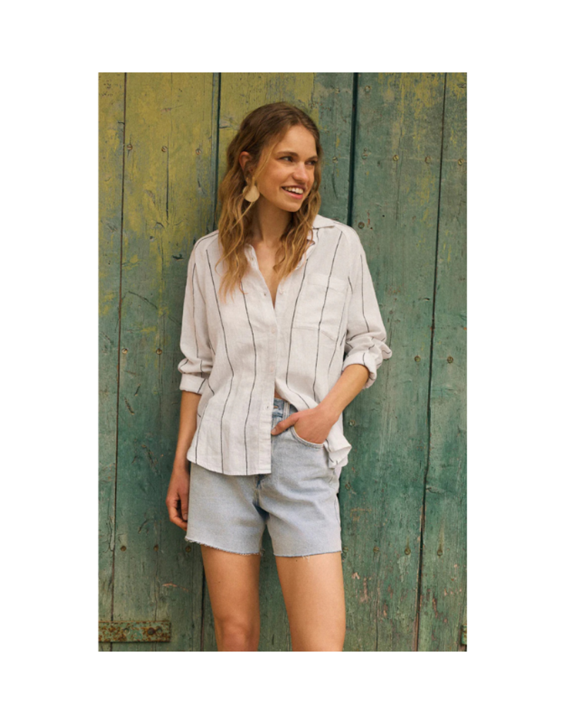 ZS The Perfect Linen Top White - The Art of Home