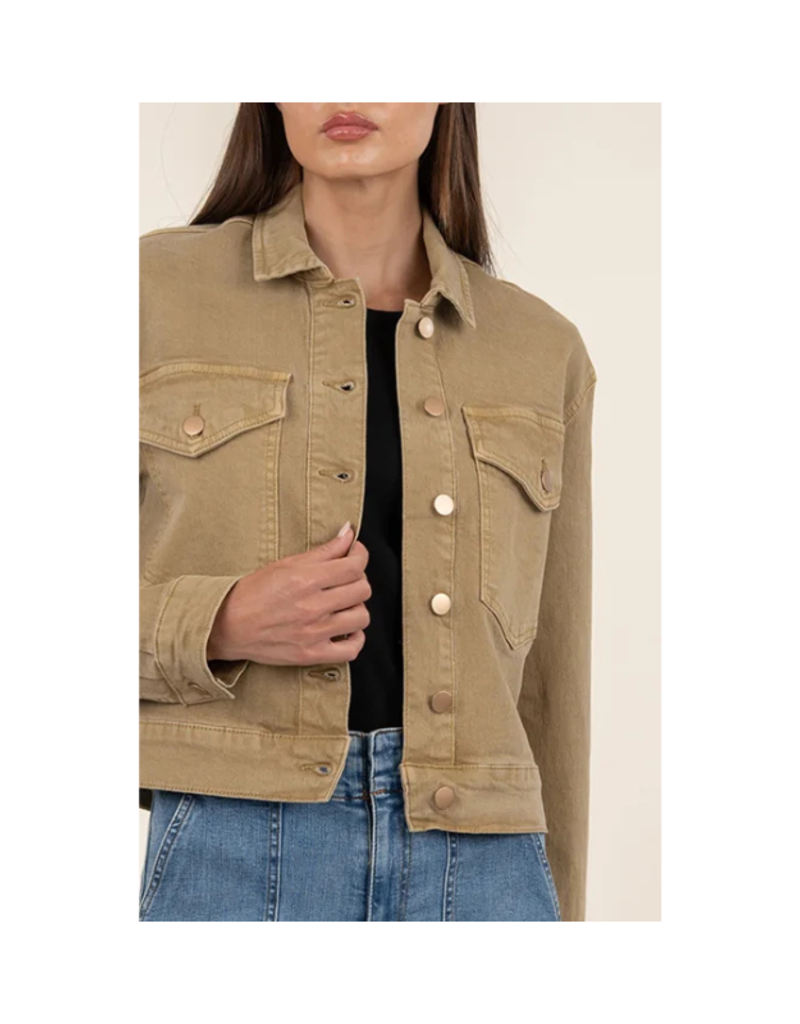 Kut from the Kloth Elle Crop Jacket in Cinnamon by Kut from the Kloth