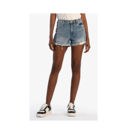 Kut from the Kloth Jane High Rise Short with Fray in Still by Kut from the Kloth