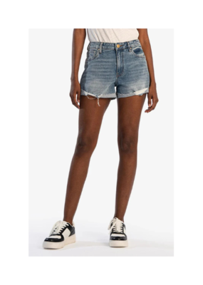 Kut from the Kloth Jane High Rise Short with Fray in Still by Kut from the Kloth