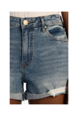 Kut from the Kloth Jane High Rise Short with Fray in Still by Kut from the Kloth