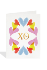 Halfpenny Postage XO Hearts Card