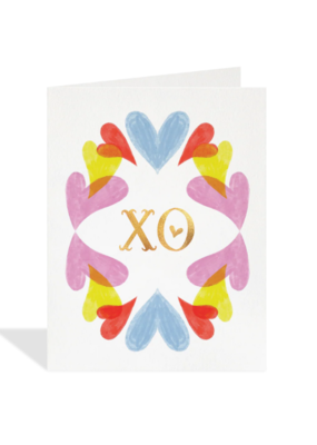 XO Hearts Card