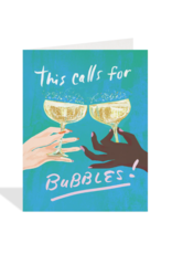 Halfpenny Postage Calls For Bubbles Card