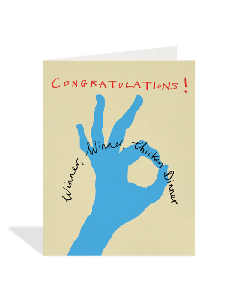 Halfpenny Postage Winner Winner Card