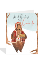 Halfpenny Postage Canada Bear Card