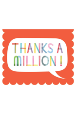 Halfpenny Postage Thanks A Million Card