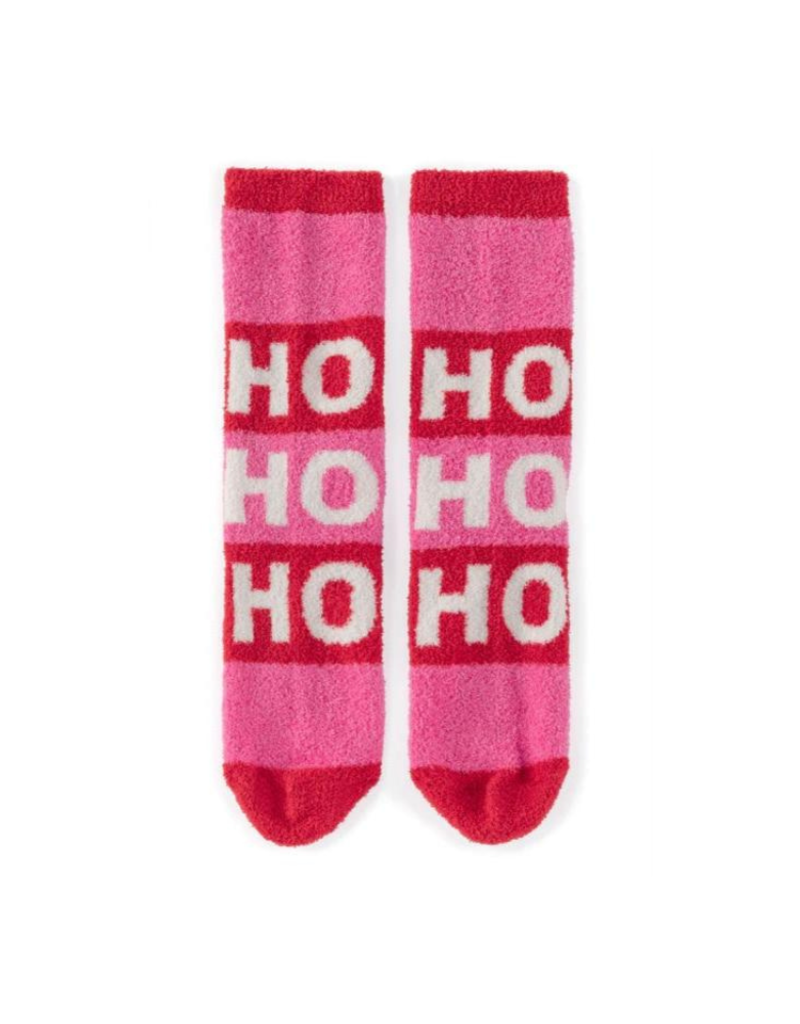 Shiraleah Ho Ho Ho Socks in Pink