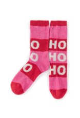 Shiraleah Ho Ho Ho Socks in Pink