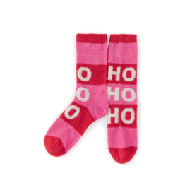 Shiraleah Ho Ho Ho Socks in Pink