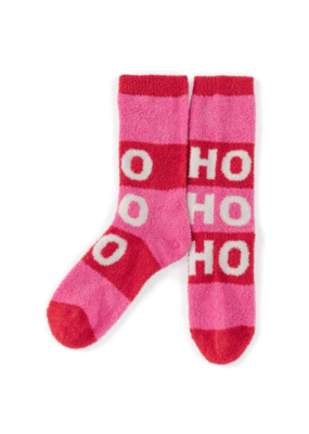 Shiraleah Ho Ho Ho Socks in Pink