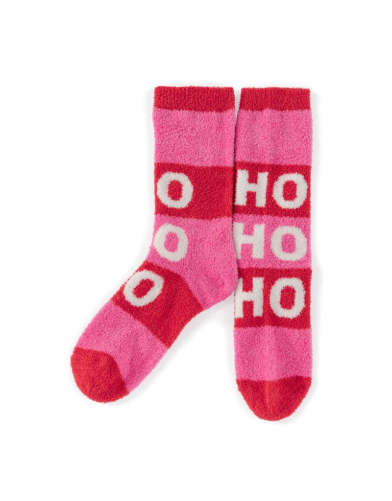 Shiraleah Ho Ho Ho Socks in Pink