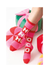 Shiraleah Ho Ho Ho Socks in Pink