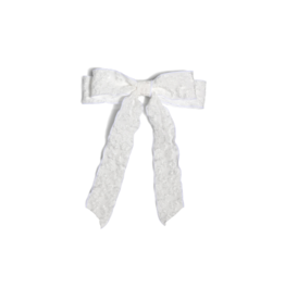 Shiraleah Textured Bow Clip in White