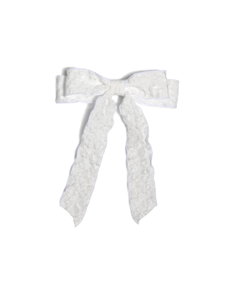 Shiraleah Textured Bow Clip in White