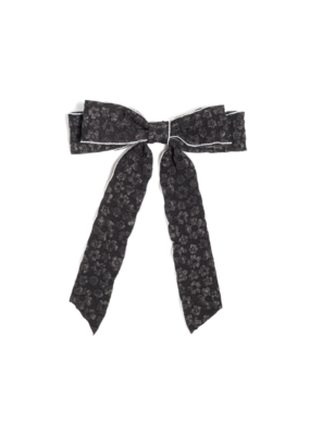Shiraleah Textured Bow Clip in Black