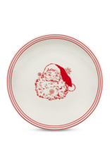 Vintage Style Santa Plate in Red