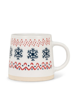Nordic Pattern Wide Base Mug