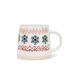 Nordic Pattern Wide Base Mug