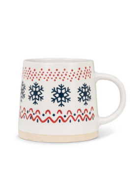Nordic Pattern Wide Base Mug