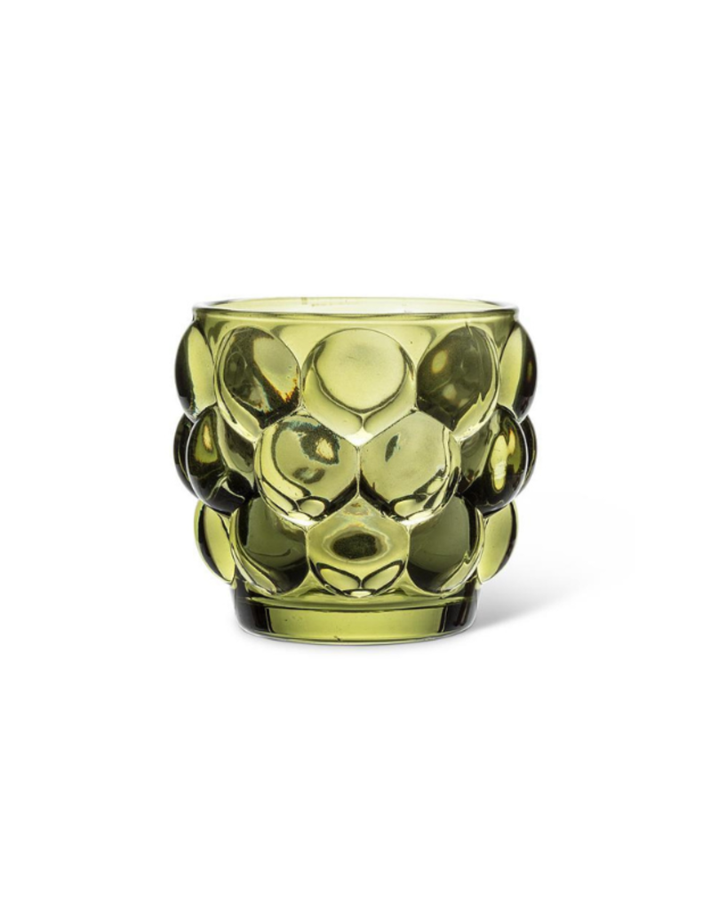Bubble Votive in Moss 3"