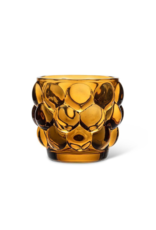 Bubble Votive in Amber 3"