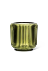 Ribbed Votive in Moss 3.25"