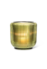 Ribbed Votive in Moss 3.25"