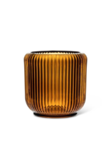 Ribbed Votive Amber 3.25"