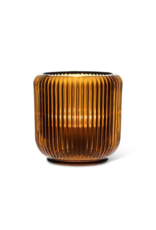 Ribbed Votive Amber 3.25"