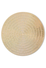 Round Gold Placemat