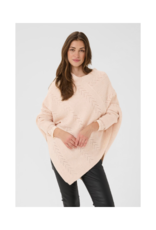Cream Knit Poncho in Oat Melange by Cream