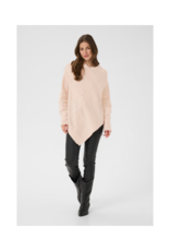 Cream Knit Poncho in Oat Melange by Cream