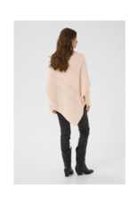 Cream Knit Poncho in Oat Melange by Cream