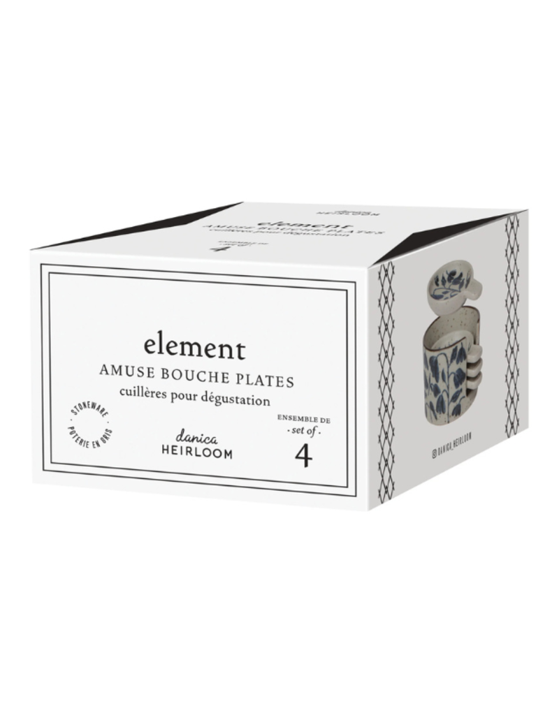 Danica Posy Element Amuse Bouche Plates Set of 4