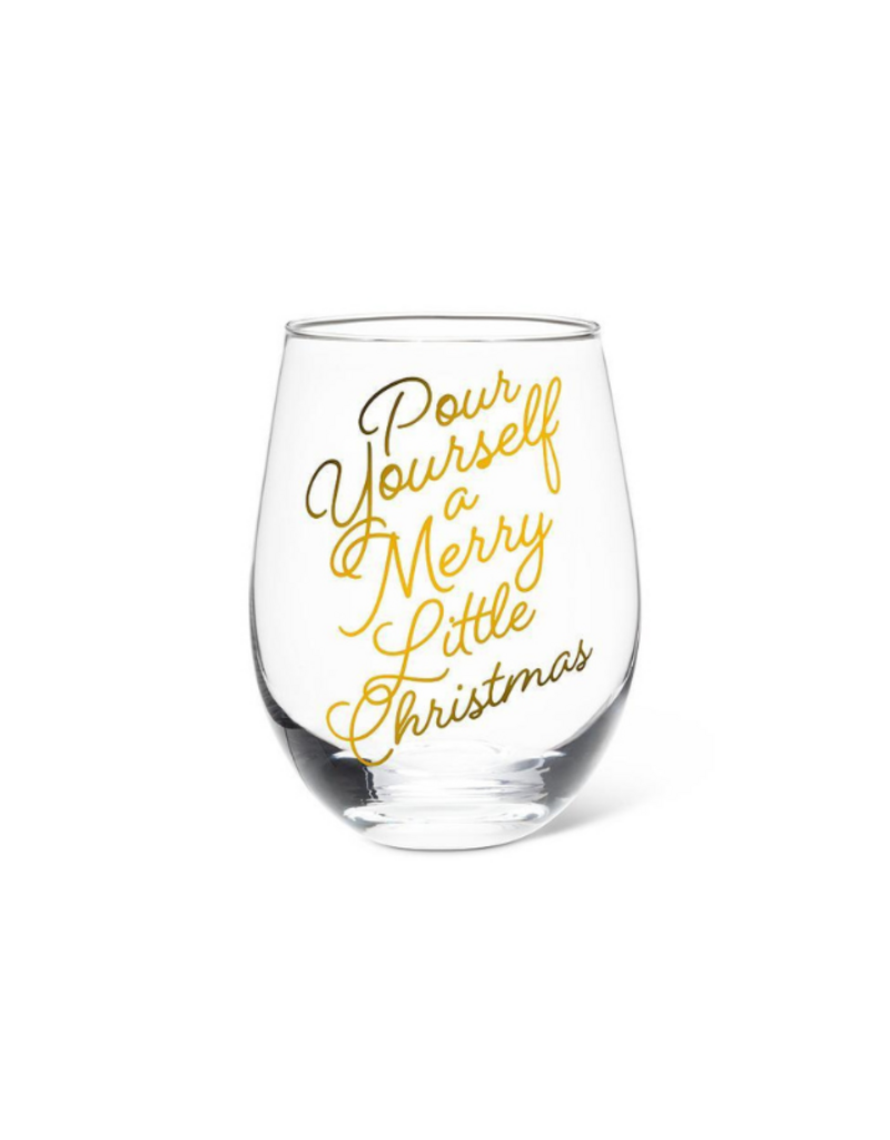 Pour Yourself Christmas Stemless Wine Glass