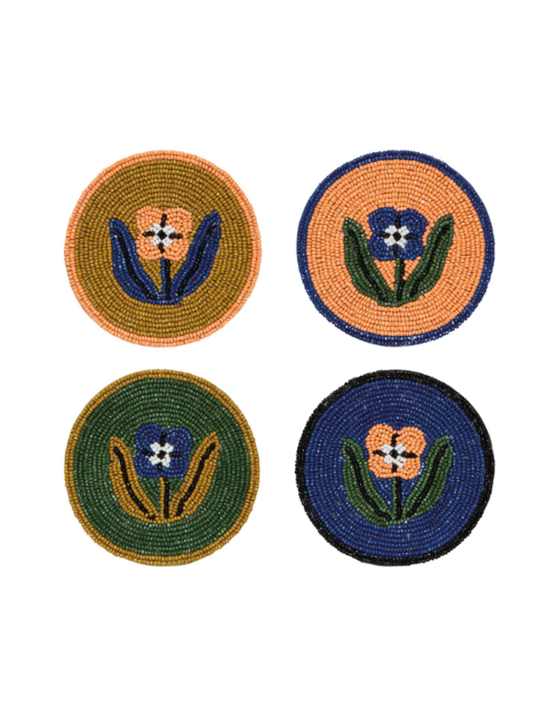 Danica Beaded Teppi Coaster Set of 4