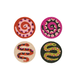 Danica Beaded Gardenland Coaster Set of 4
