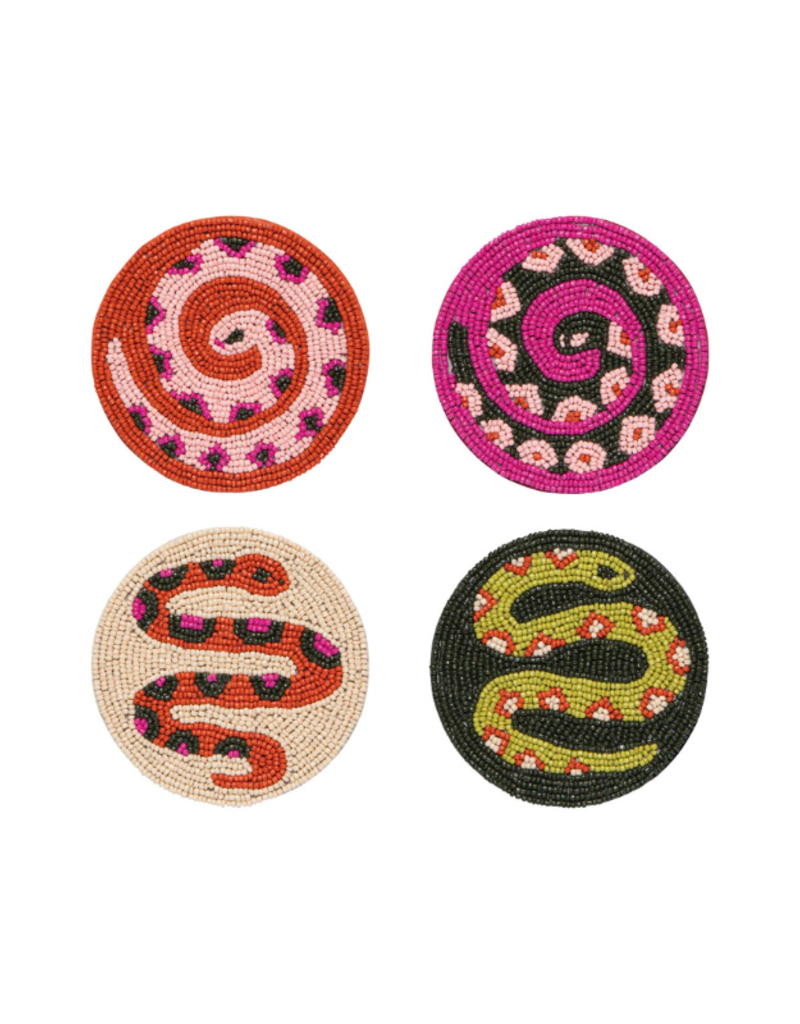 Danica Beaded Gardenland Coaster Set of 4
