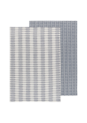 Danica Adobe Dishtowel in Midnight Blue Set of 2
