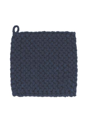 Danica Knit Potholder in Midnight Blue