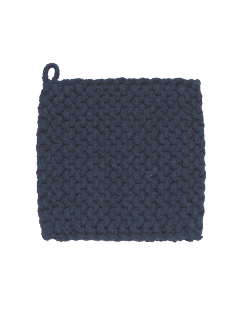 Danica Knit Potholder in Midnight Blue