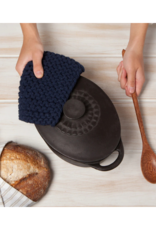 Danica Knit Potholder in Midnight Blue