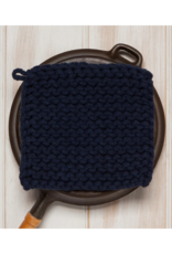Danica Knit Potholder in Midnight Blue